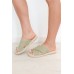 Moama Khaki Espadrille Slide