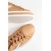 Pepe Camel Stripe Leather Sneaker